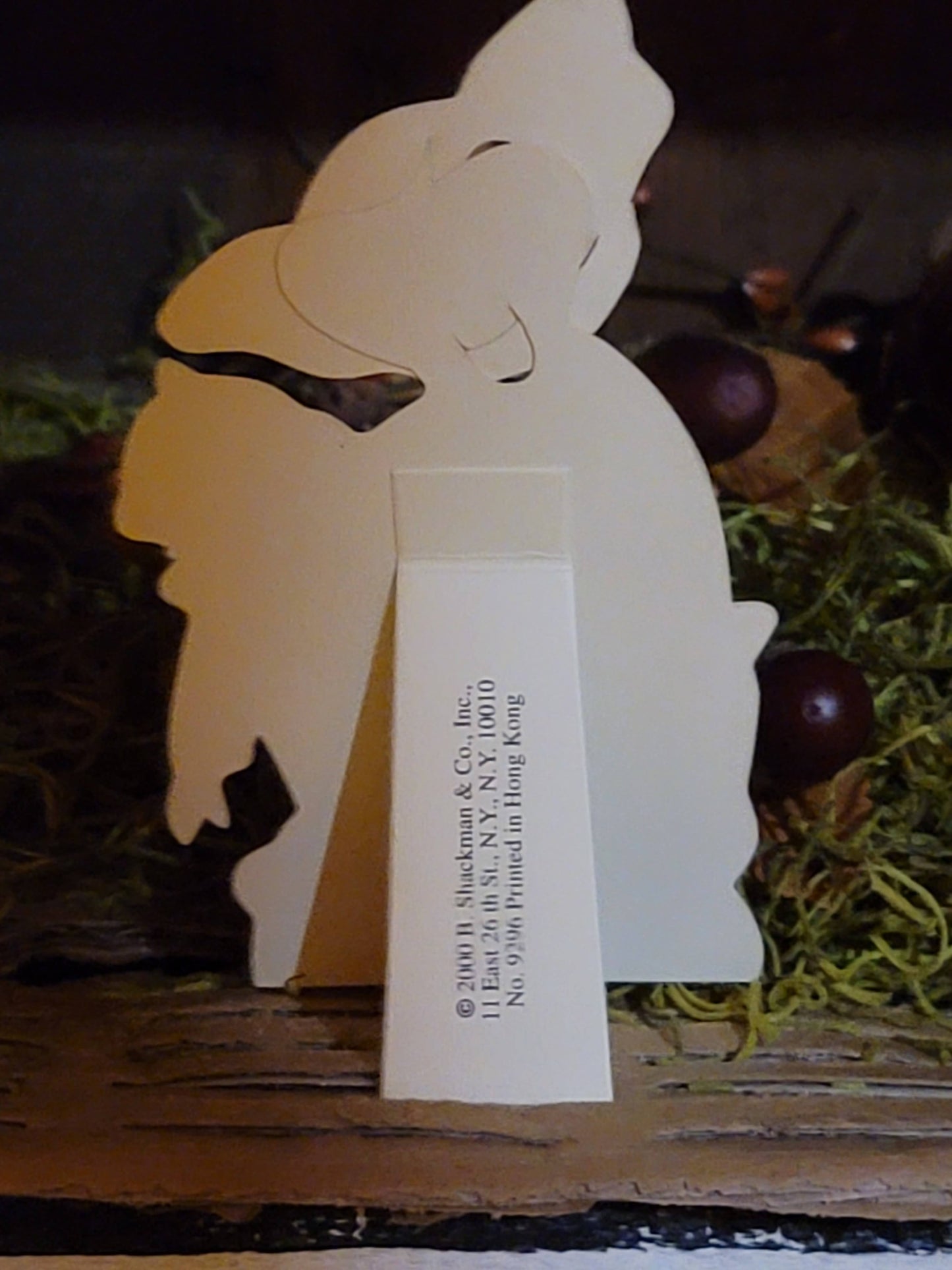 Vintage Victorian Style Doggy Mechanical Moving Eyes and Head Love Card