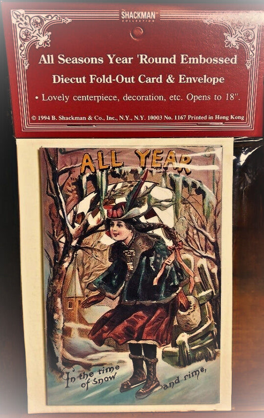 Vintage Victorian Style All Season Fold Out Panorama Story card