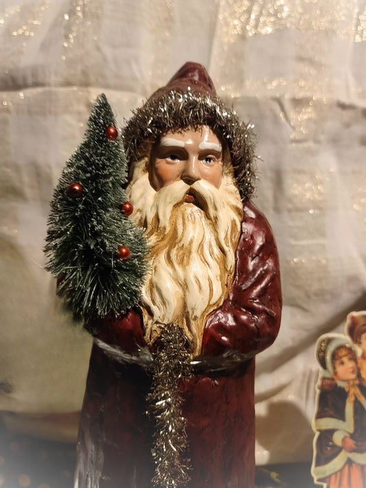 Vintage Primitive Style Victorian Belsnickle Santa Figurine