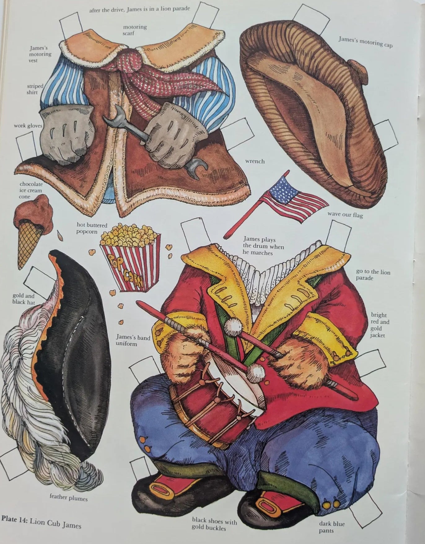 Vintage Style Victorian Pets Paper Dolls Book