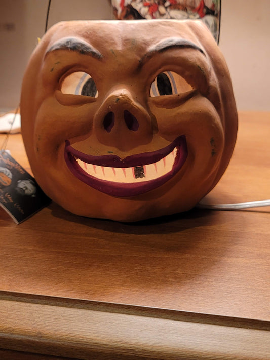 Vintage Halloween Style Resin Mache Pumpkin Lantern Bruce Elias Bethany Lowe Hobgoblins