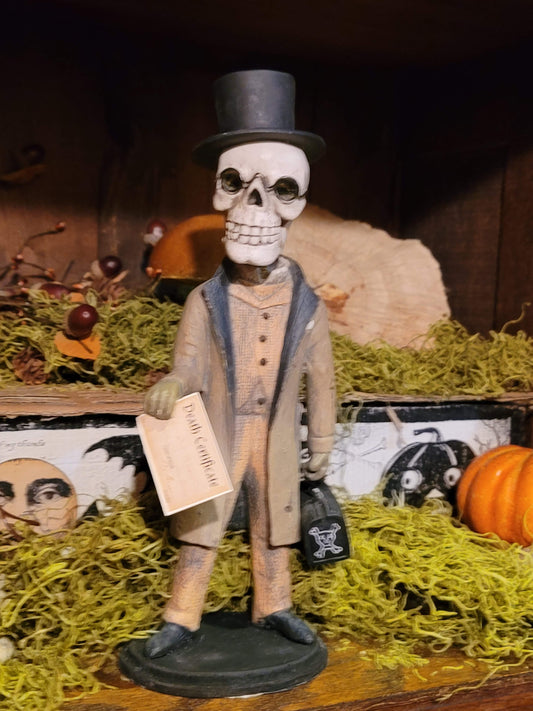 Vintage Halloween Style Antikamnia Skeleton Dr Death Bobble Head Figurine