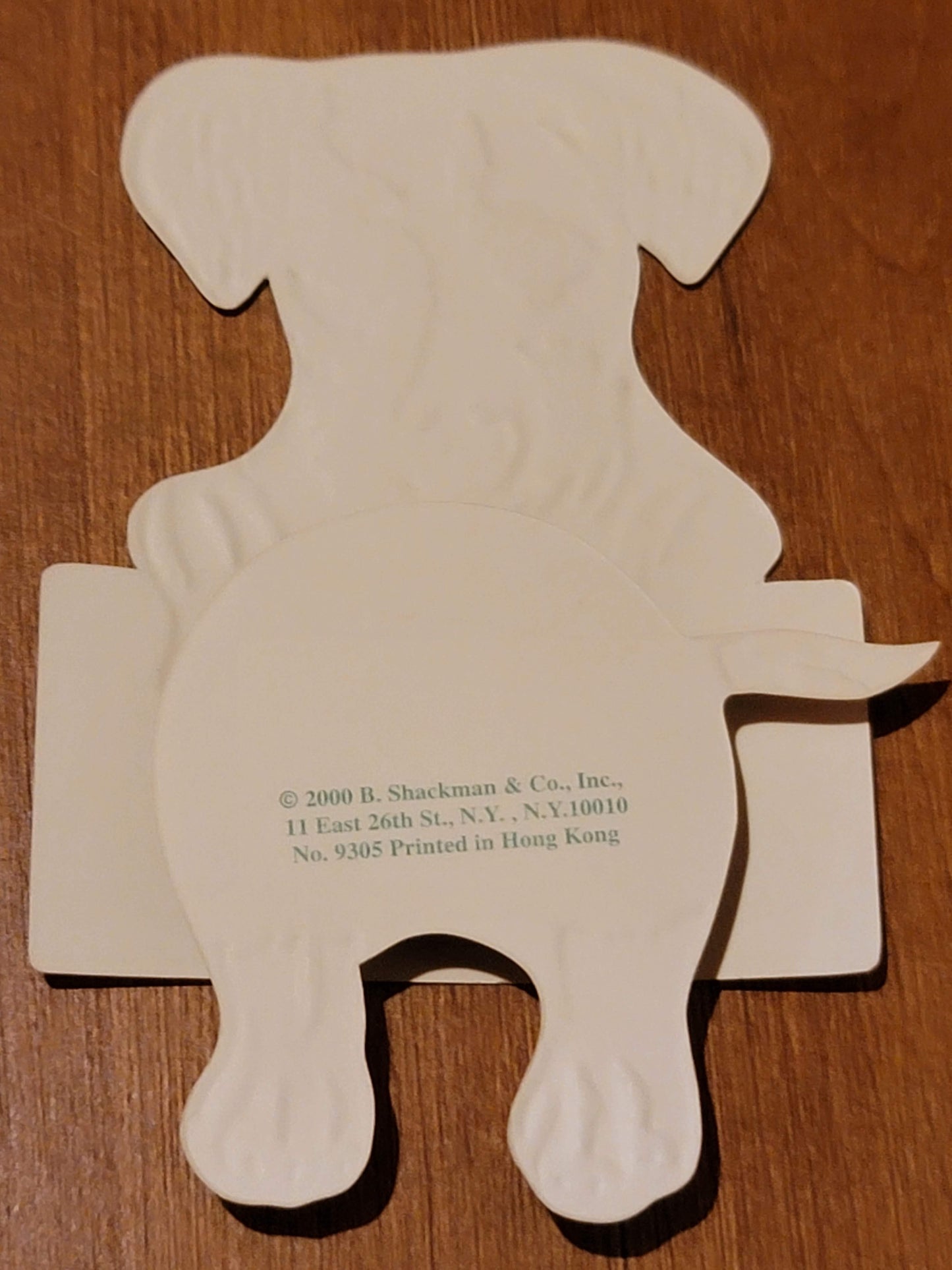 Vintage Victorian Style Honeycomb Beagle Dog Card