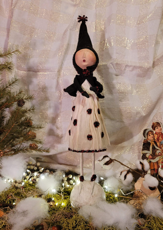 Vintage Collectible Christmas Folk Art Hammershmidt Party Patty Figurine