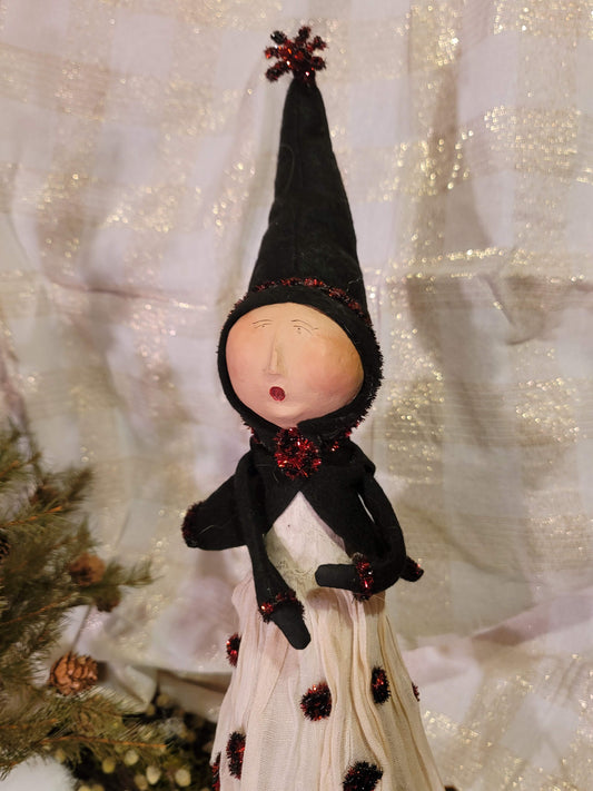 Vintage Collectible Christmas Folk Art Hammershmidt Party Patty Figurine