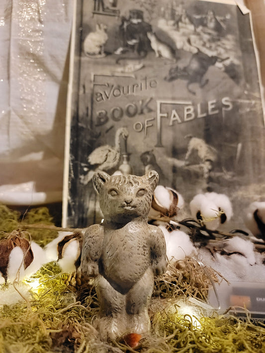 Vintage Primitive Style Standing Bear Mold Figurine