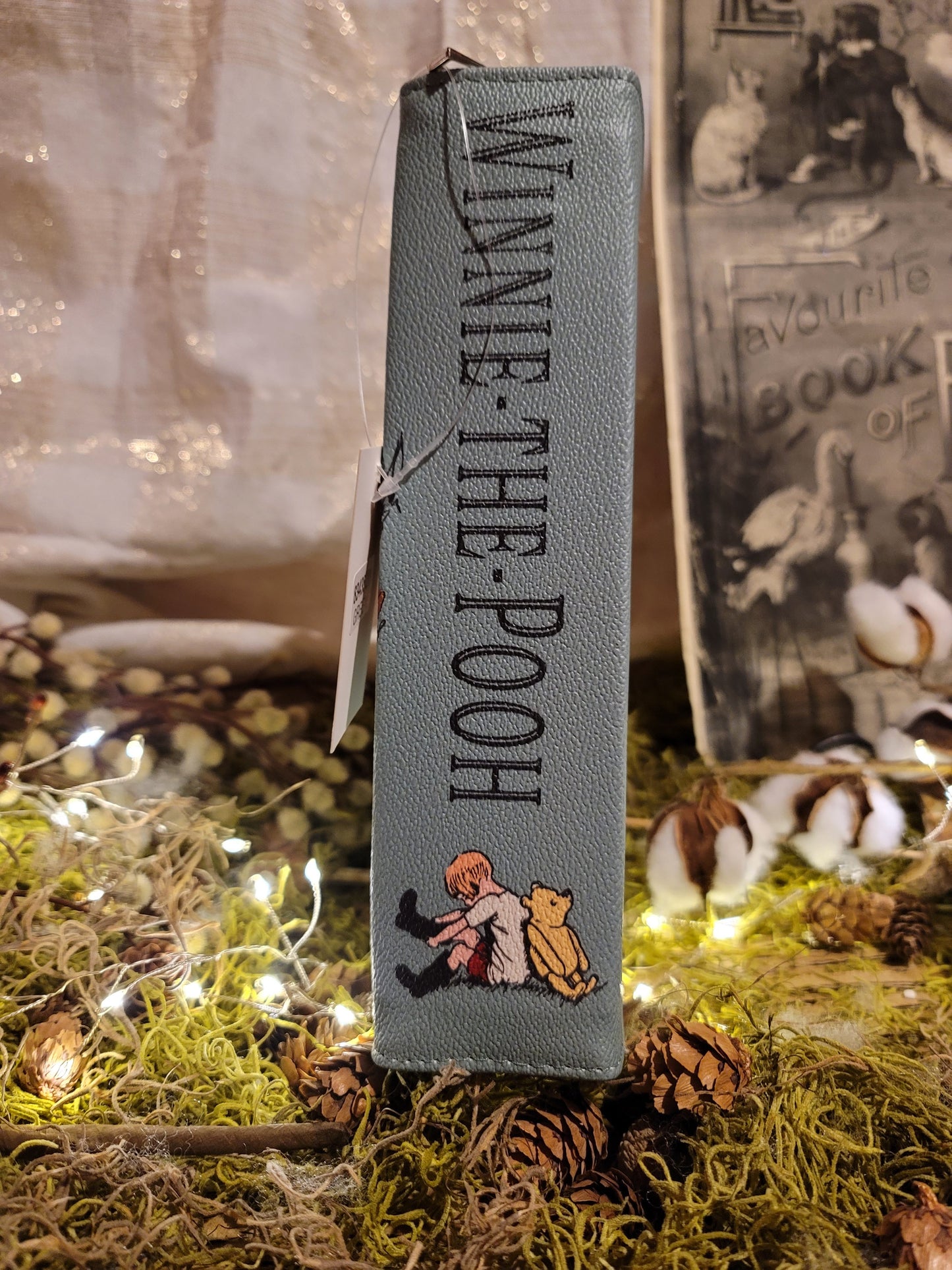 Winnie The Pooh Classic Green or Beige Vinyl Bag and Clutch Set