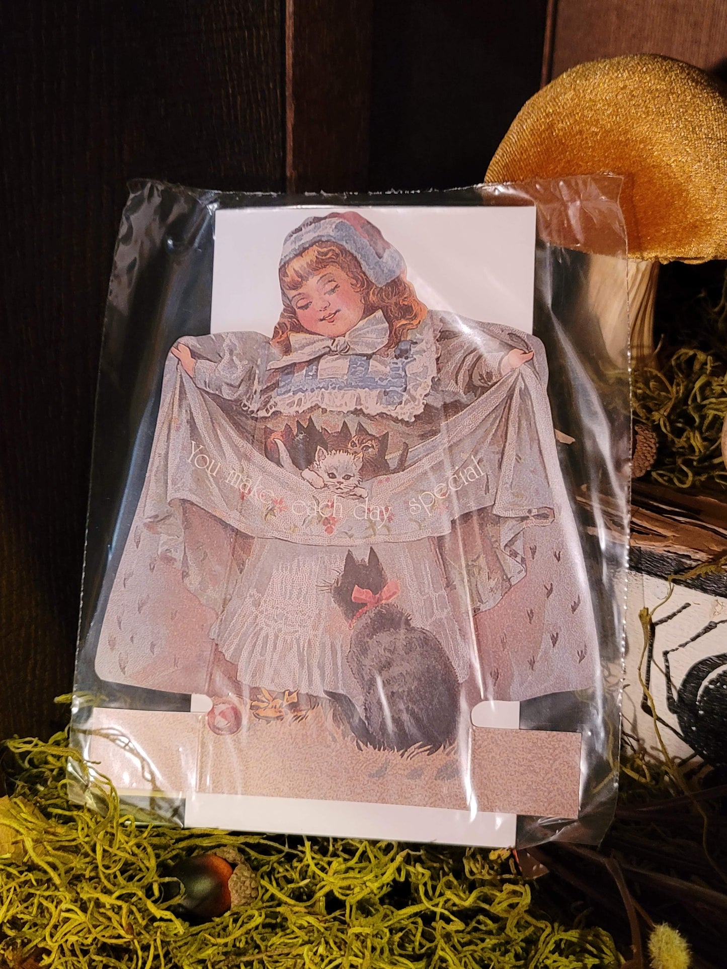 Vintage Victorian Style Flasher Easel Card