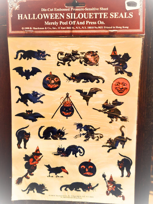 Vintage German Halloween Style Stickers RARE