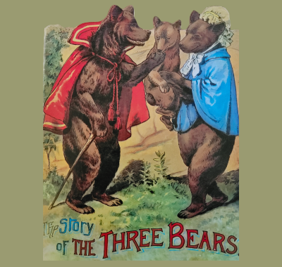 Vintage Victorian Style Story of the Three Bears Book