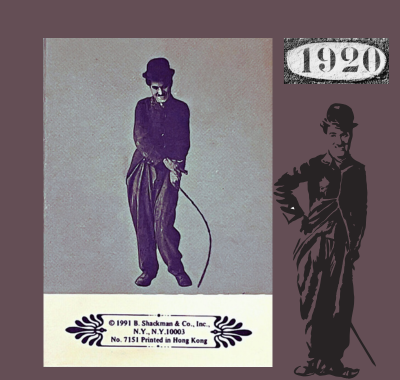 Vintage 1920 Style Charlie Chaplin Interactive Movie Flip Book