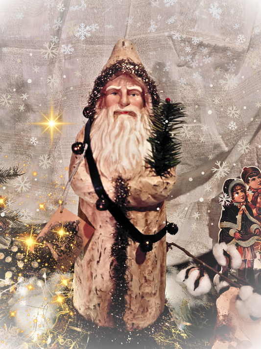 Vintage Christmas Primitive Belsnickle Santa Figurine