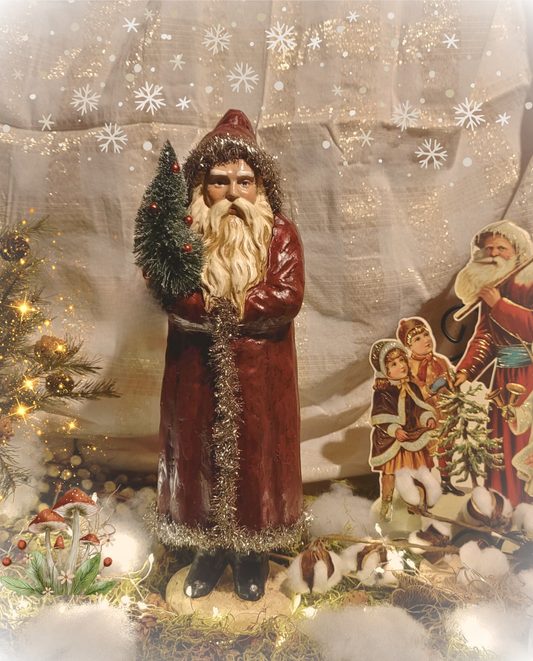 Vintage Primitive Style Victorian Belsnickle Santa Figurine
