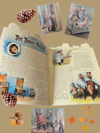 Vintage Victorian Style Story of the Three Bears Book