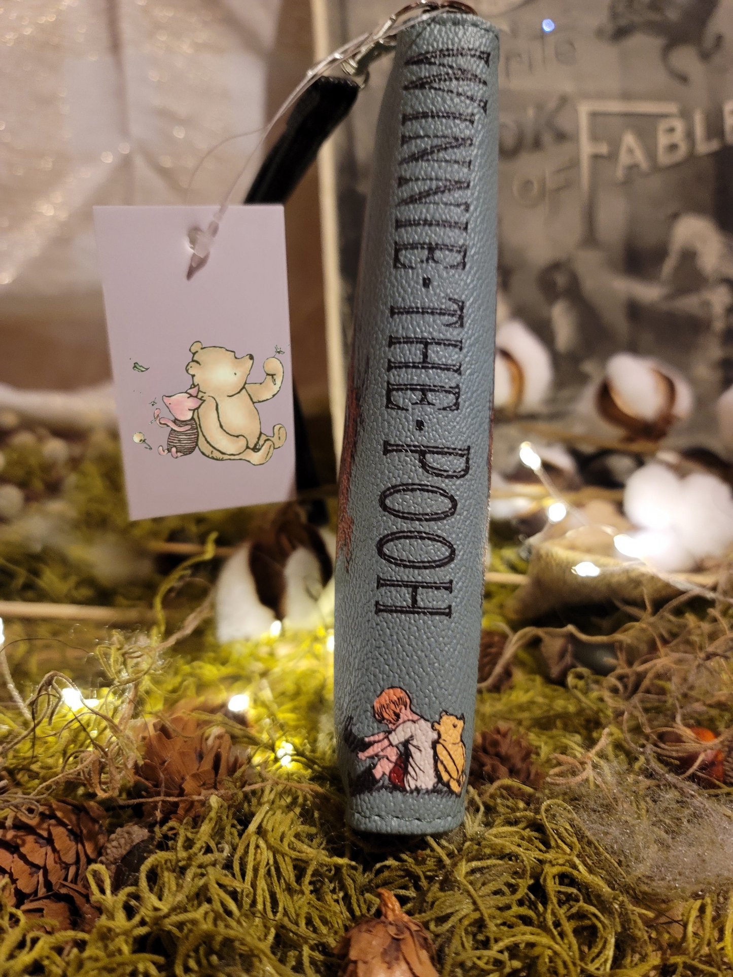 Winnie The Pooh Classic Green or Beige Vinyl Bag and Clutch Set