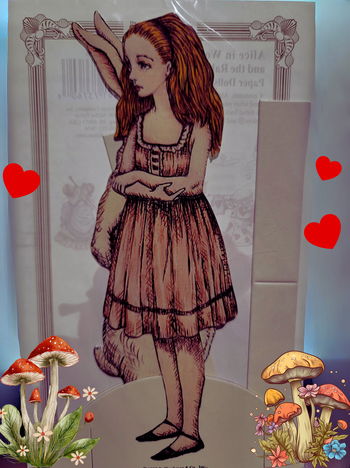 Vintage Victorian Style Alice in Wonderland Paper Doll Set