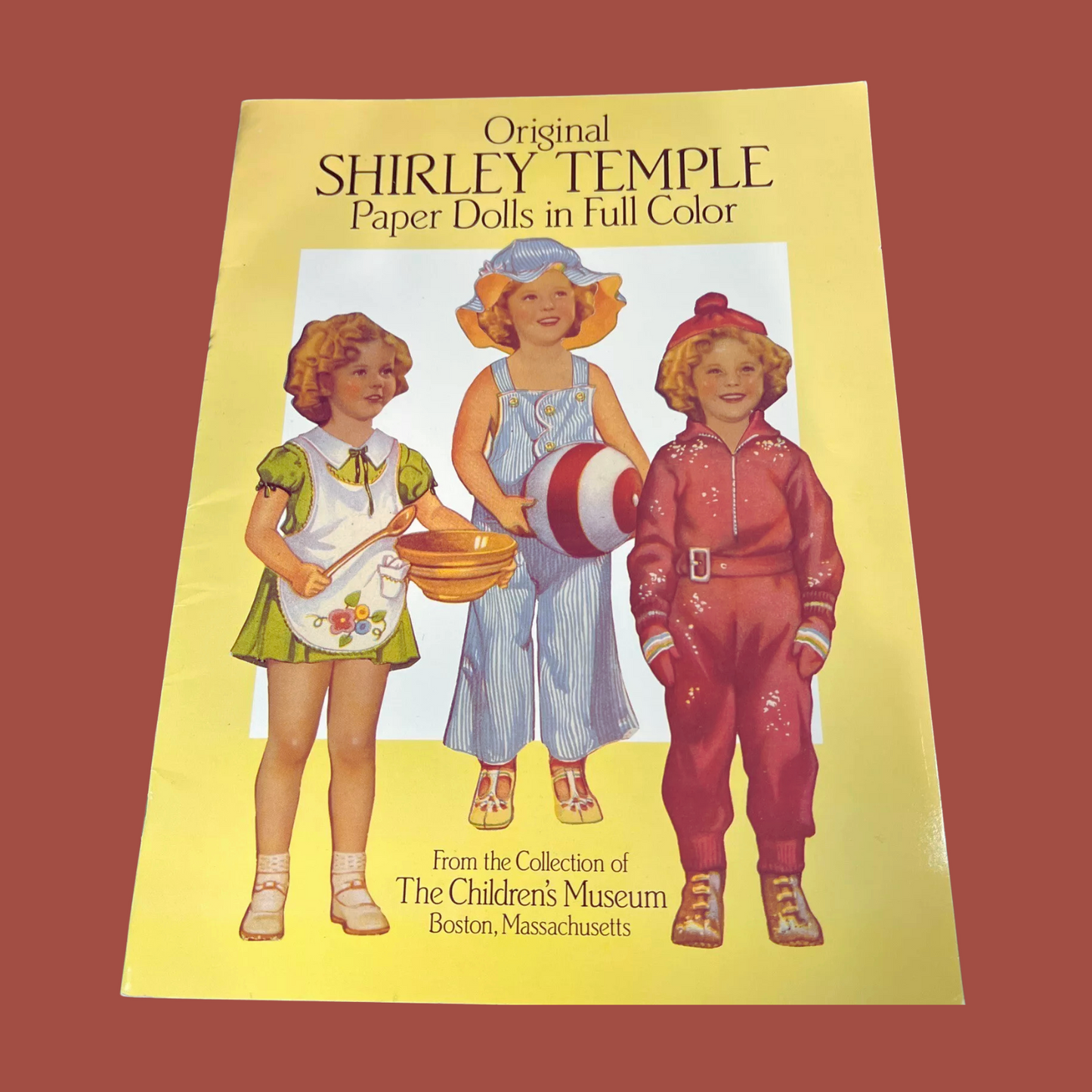 Vintage Retro Styled Shirley Temple Paper Dolls Book