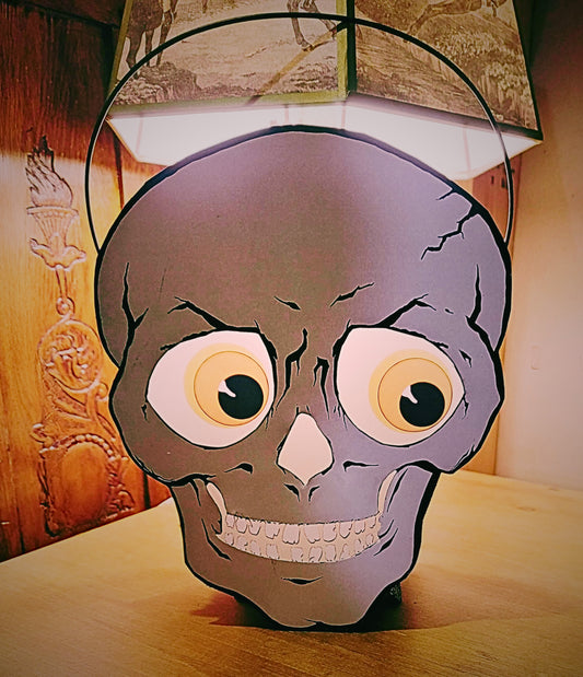 Vintage Halloween Style Bethany Lowe Skeleton Lantern Container