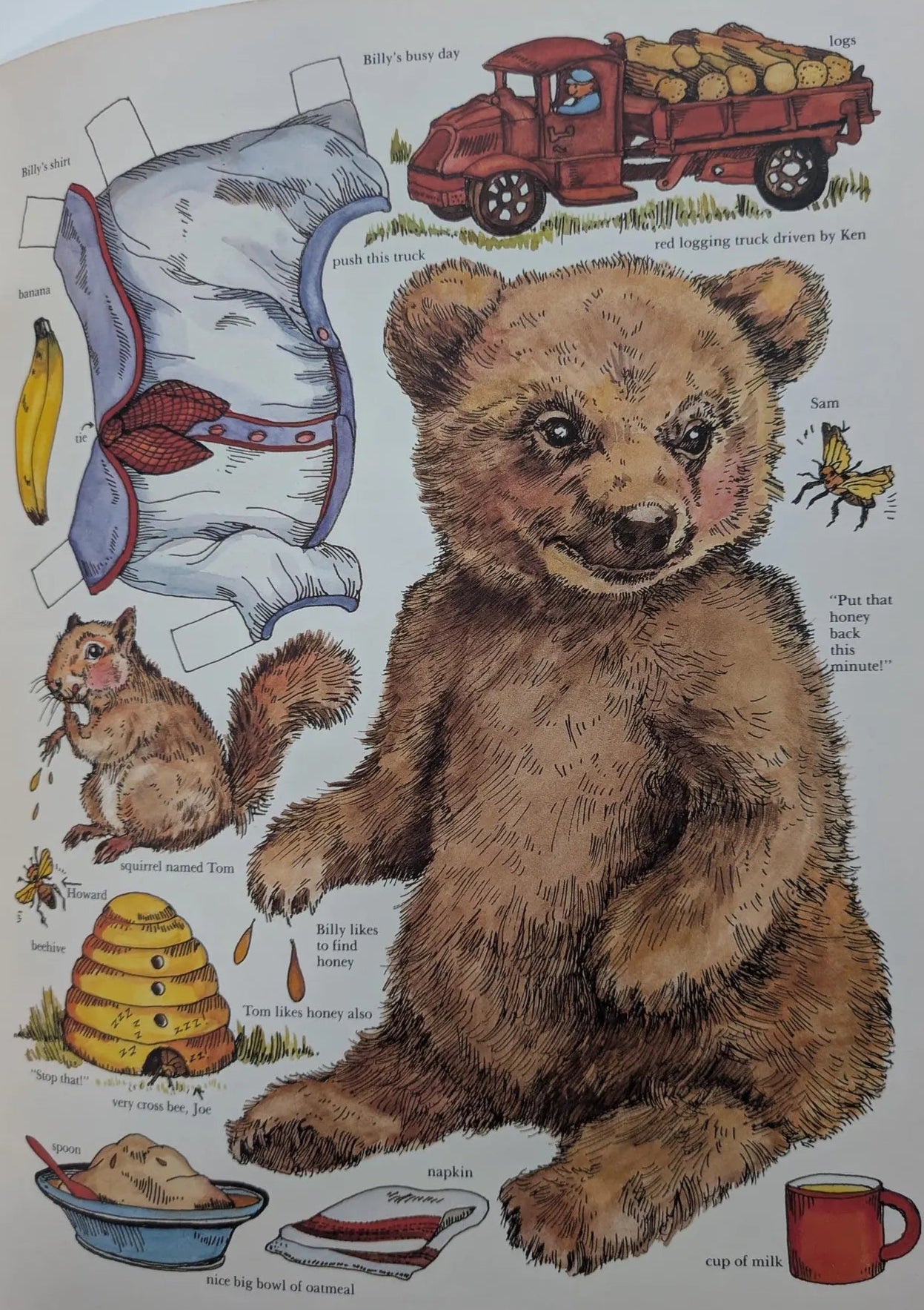 Vintage Style Victorian Pets Paper Dolls Book