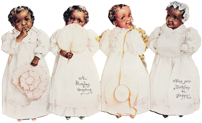 Vintage Victorian Style Babies Accordian Birthday Card