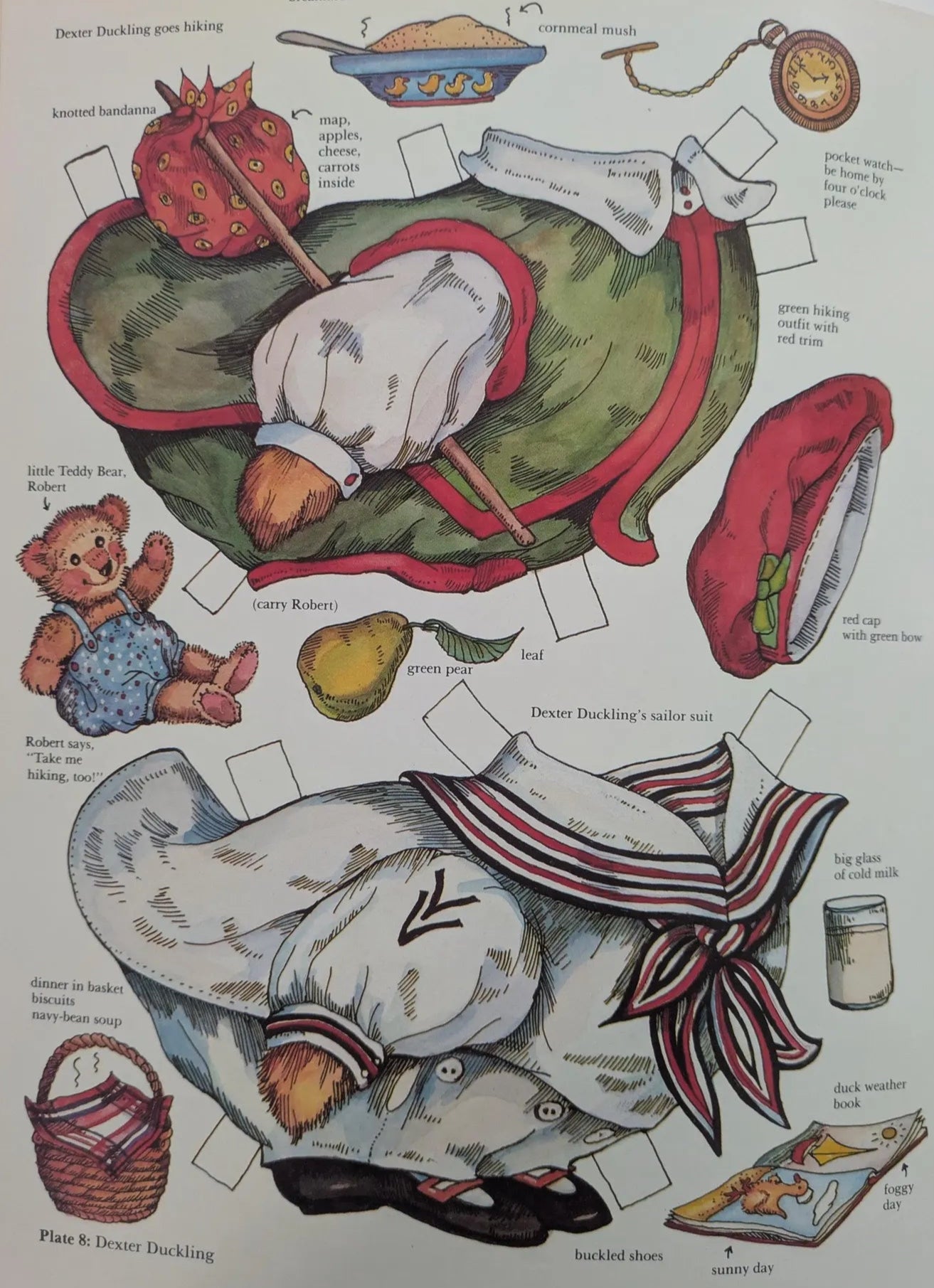 Vintage Style Victorian Pets Paper Dolls Book