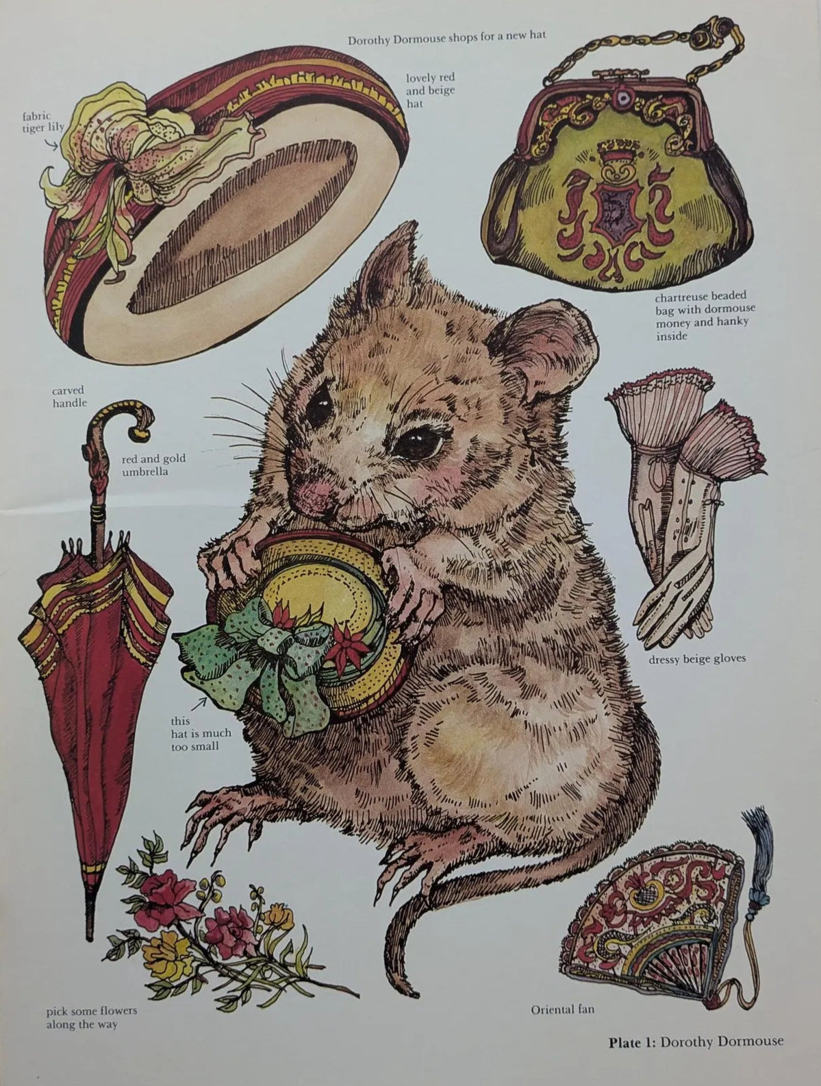 Vintage Style Victorian Pets Paper Dolls Book