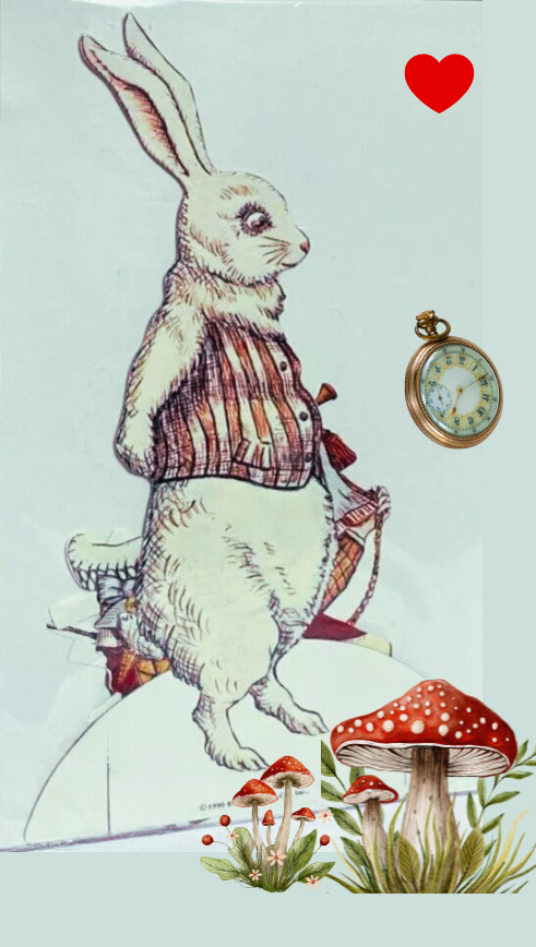 Vintage Victorian Style Alice in Wonderland Paper Doll Set